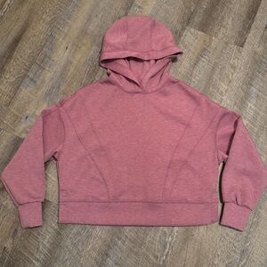 Yogalicious Scuba New Flow Cropped Hoodie XS Mauve Pink Athletic Pullover